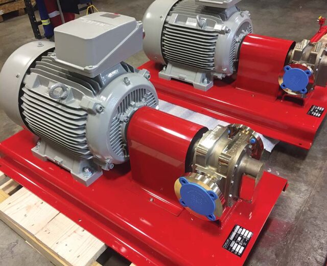 Bronze pump with ATEX electric motor - ARAMCO