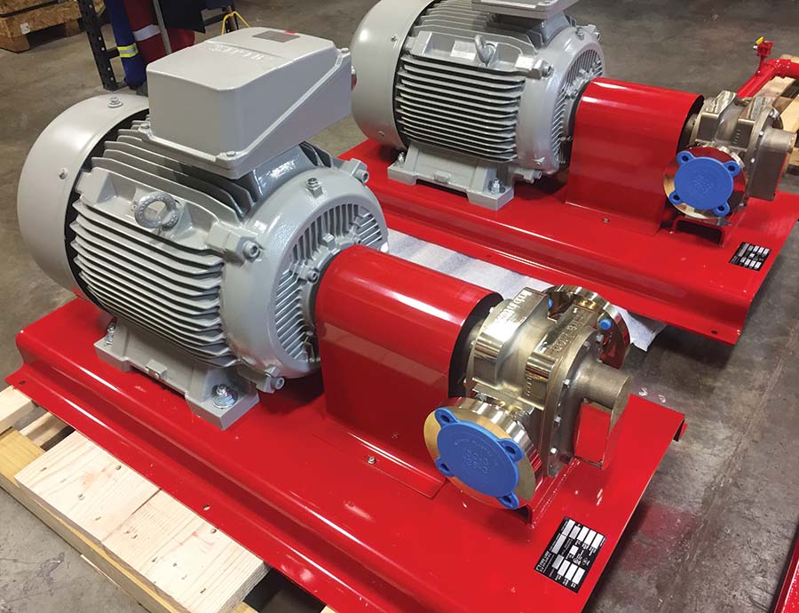 Bronze pump with ATEX electric motor - ARAMCO