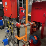 deluge-style foam pump system